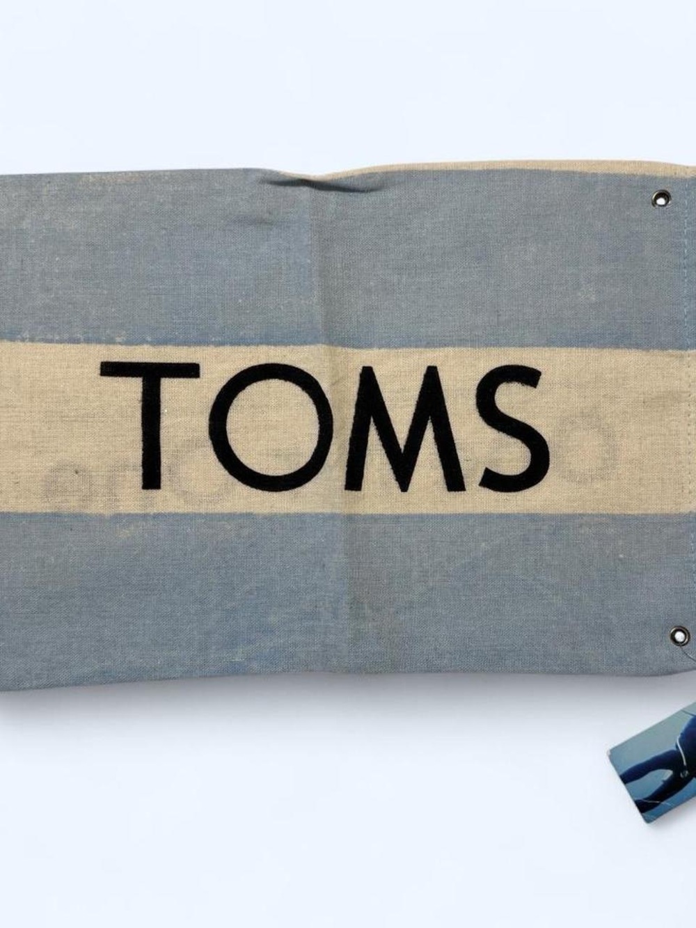 NWT- TOMS Canvas 'One for One' Tote in Beige and Black